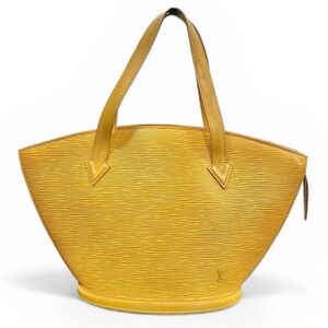 Louis Vuitton Yellow Epi Leather & Purple Suede Saint Jacques PM Bag